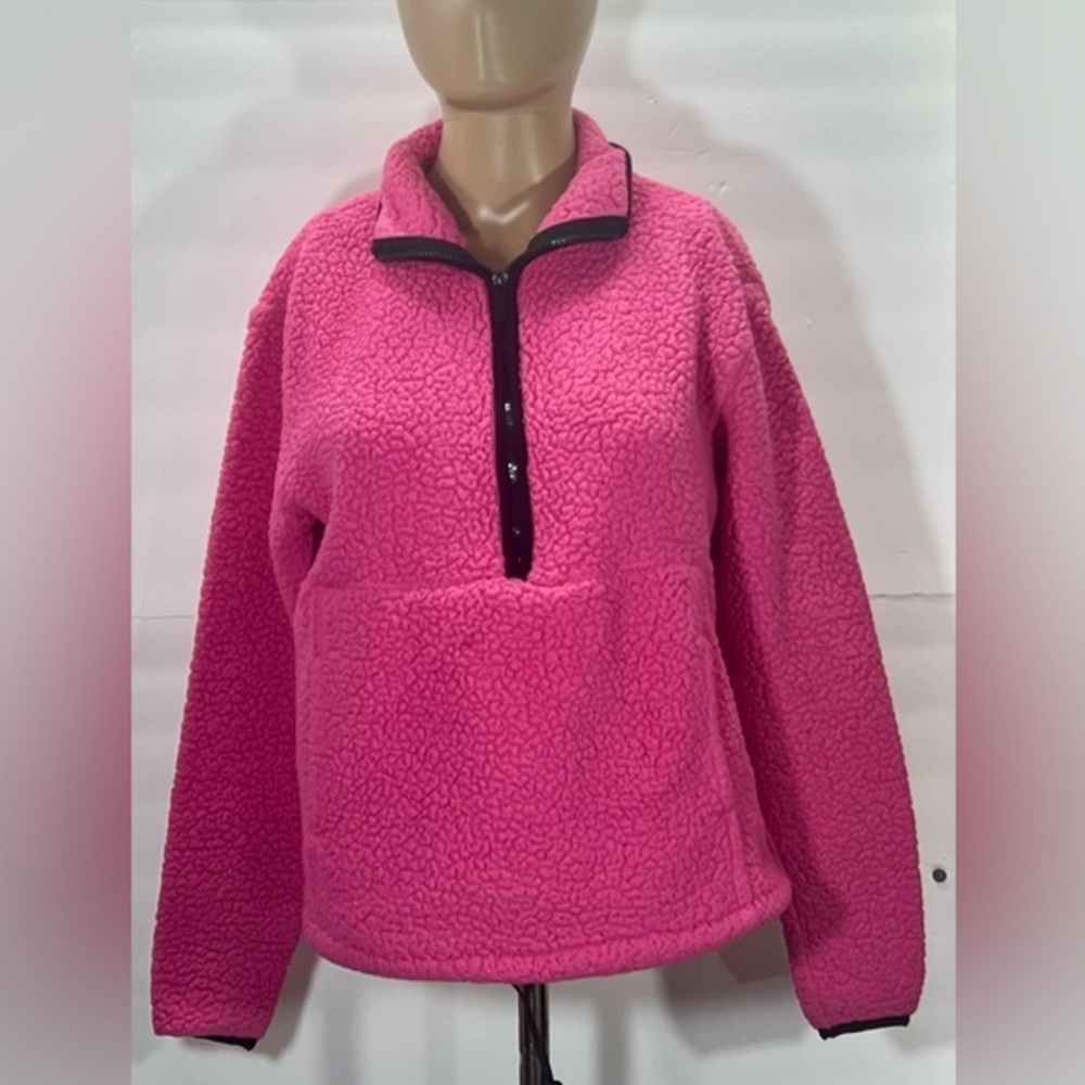 No Boundaries Hot Pink Teddy Jacket